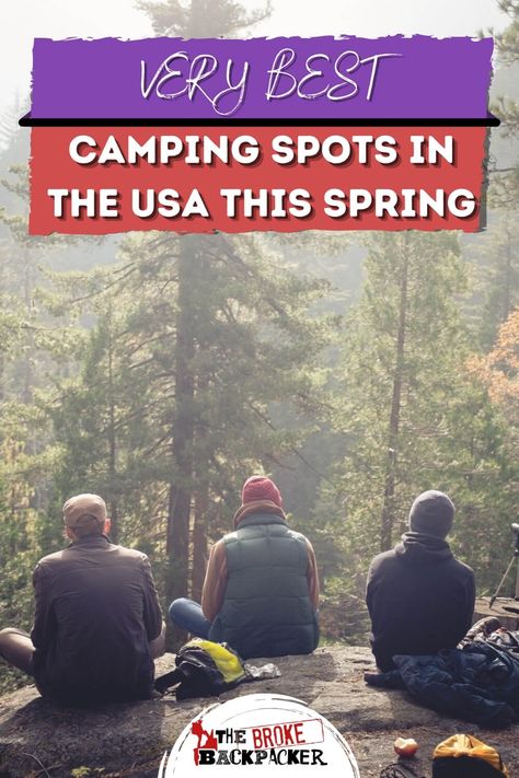 Spring is here and it's time to get outside! In this post we’ll examine the very best places to camp in the USA this spring. Spring Camping, North America Travel Destinations, Sea Can, Backcountry Camping, Camping Destinations, Big Bend National Park, Shenandoah National Park, Camping Spots, Smoky Mountain National Park