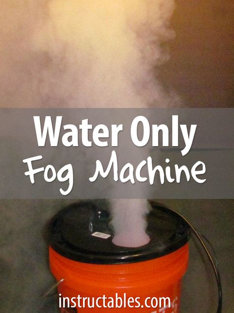 No dry ice or fog juice necessary. Just water! #party How To Make Fog With Dry Ice, Homemade Fog Machine, Homemade Fog Machine Juice, Diy Fog Juice, Dry Ice Fog Machine, Fog Machine Party, Fog Machine Photography, Halloween Fog Machine Ideas, How To Make Dry Ice