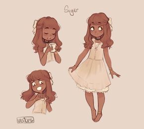 i wanted to make an oc named Sugar to go along with Salt and Pepper so i did and i sort of love her Different Poses, Kid Character, Cute Characters, Cartoon Art Styles, Pretty Art, Character Drawing, Character Design Inspiration, Character Concept, Cool Drawings