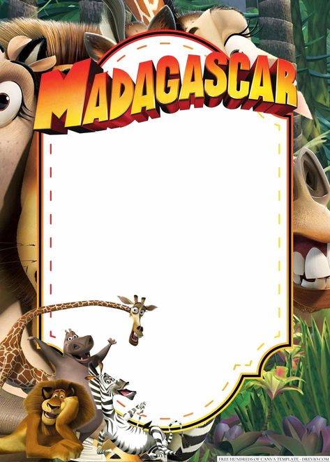 Free 22+ Madagascar Canva Birthday Invitation Templates Are you ready to party like a lemur? Get your guests excited for your child's birthday with our Madagascar-themed birthday invitations! With fun designs featuring all your favorite characters from the... Madagascar Birthday Party Invitations, Madagascar Theme Party, Madagascar Invitation, Madagascar Party Decorations, Madagascar Movie Characters, Madagascar Birthday Party, Madagascar Cake, Madagascar Party, Madagascar Movie