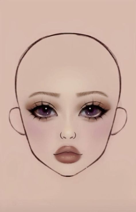 Make Up Guide, Asian Makeup Tutorials, Makeup Charts, Makeup Fails, Gyaru Makeup, Face Charts, Makeup Drawing, Punk Makeup, Make Up Tutorials