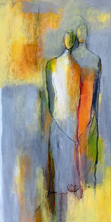 Large Abstract Watercolor Paintings, Abstract Human Painting, Abstract People Painting, Christmas Canvas Painting, Abstract Figure Painting, Canvas Painting Ideas For Beginners, Abstract Figure Art, Canvas Painting For Beginners, Painting Ideas For Beginners