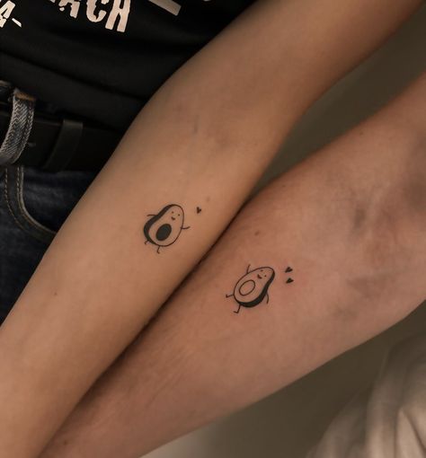 #aesthetic #avocadotattoo #matchingtattoos #couplegoals #tattooart #tattooideas #veantattoo #veantattoolithuania #minitattoos Avocado Matching Tattoo, Avocado Matching Tattoos, Avocado Tattoos, Couple Tattoos Matching, Avocado Tattoo, Avocado Cartoon, Tattoos Matching, Cute Couple Tattoos, Matching Couple Tattoos