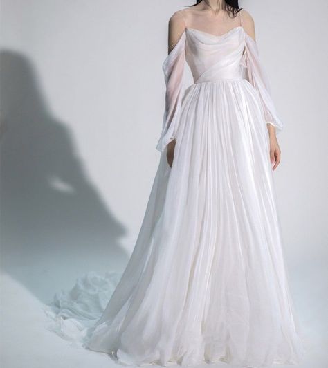 wedding dresses,wedding dresses with sleeves,wedding dresses simple,wedding dresses lace,wedding dresses black women,wedding dresses mermaid,wedding dresses 2022,wedding dresses 2023, Chiffon Bridal Dress, Chiffon Wedding Dress Flowy, Fantasy Inspired Wedding Dress, Modified A Line Wedding Dress, Minimalistic Wedding Dress, Weird Wedding Dress, Minimalistic Dress, Wedding Dress Aline, Wedding Dress Spaghetti Straps