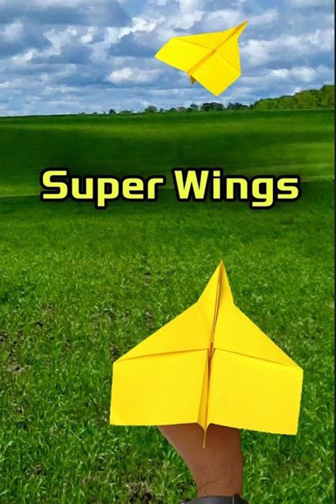 This is the easiest paper jet that you'll find on YouTube, and it flies excellently! Watch the video to learn how to fold this amazing paper airplane #superwings #jetpaperplane #origamijetplane Paper Jets How To Make, Paper Jet, Origami Toys, Make A Paper Airplane, F 15, Paper Airplane, How To Fold, Kids Games, Paper Airplanes