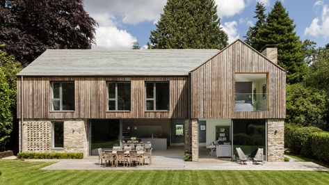 Self Build Houses, House Cladding, Build Your Own House, Timber Cladding, Modern Barn, Barn Style, Barn House, Modern Architecture, Architecture House