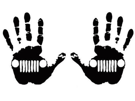 JEEP Wave Hands Decals - ztr graphicz Jeep Svg Files, Jeep Svg, Free Cricut Images, Jeep Stickers, Jeep Decals, Jeep Wave, Jeep Wrangler Accessories, Projets Cricut, Dream Cars Jeep