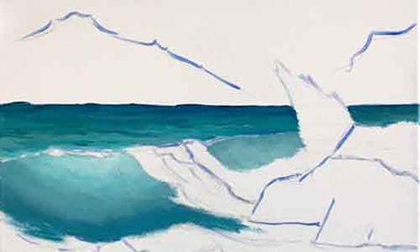 Use the same colors on the wave. Drawing Waves, Draw Waves, Oil Tutorial, Paint Waves, Paint Ocean, Wave Paintings, Painting Waves, Ocean Landscape Painting, Ocean Art Painting