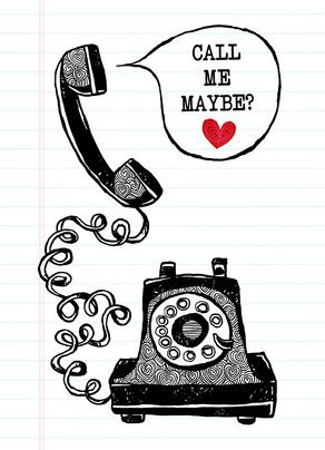 Call Me Maybe Valentine's Day Card Phone Tattoo, Telephone Drawing, Whimsical Art Paintings, Watercolor Birthday Cards, Call Me Maybe, Vintage Flowers Wallpaper, Graphic Poster Art, Everyday Art, Cheer Quotes