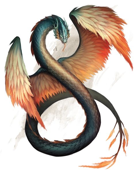 Monsters for Dungeons & Dragons (D&D) Fifth Edition (5e) - D&D Beyond Snake Dragon, Heroic Fantasy, Mythical Animal, Fantasy Beasts, Creature Drawings, Fantasy Creatures Art, Fantasy Monster, Dragon Artwork, Mythical Creatures Art