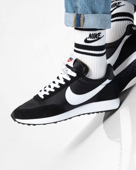 Titolo Sneaker Boutique on Instagram: “Making its debut in 1978 for the Honolulu Marathon, the Nike Air Tailwind was a revolution in cushioning ⚫️ Nike Air was born.⁠ ⁠ Shop the…” Honolulu Marathon, Nike Air Tailwind, Sneaker Boutique, Nike Cortez Sneaker, Honolulu, Wedge Sneaker, Nike Free, Nike Air, Sneakers Nike