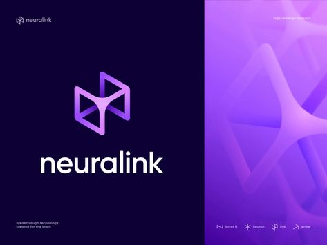 Neuralink Logo Redesign Concept by Dmitry Lepisov for Lepisov Branding on Dribbble Future Logo, Old To New, Brain Logo, Logo Design Inspiration Branding, Tech Branding, Motion Graphics Inspiration, Logo Redesign, App Logo, Best Logo Design