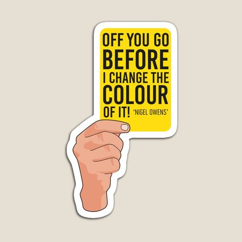 Magnet Illustration, Yellow Card, Magnet Quotes, Hand Holding, Post Ideas, Rugby Shirt, The Colour, Trending Topics, Rugby