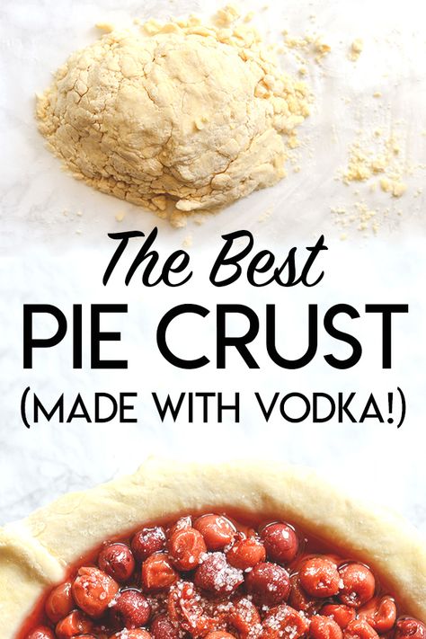 Vodka Pie Crust Recipe Food Processor, Pie Crust Recipe With Vodka, Pie Crust Using Vodka, Vodka Pie Crust Recipe, Pie Crust Vodka, Pie Crust With Vodka, Vodka Pie Crust, Coconut Flour Pie Crust, Best Pie Crust