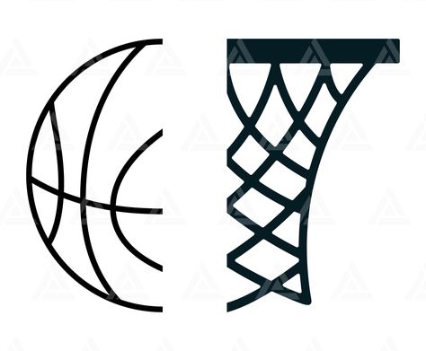 Basketball Canvas Painting, Basketball Canvas, Basketball Svg, Name Frame, Letter Stencils, Silhouette Png, Basketball Hoop, Posters Wall, Monogram Svg