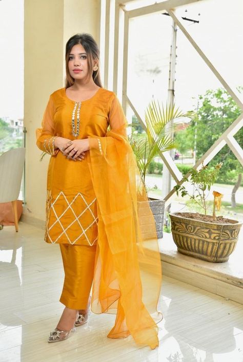 #mustardcolour, mustard colour kurti, mustard color kameez, mustard colour suit, mustard color dress, mustard color suit design, Mustard Colour Suit, Mustard Colour Dress, Mustard Color Dress, Haldi Photoshoot, Mustard Colored Dress, Suit Neck Designs, Mehndi Dress, Latest Dress Design, Designer Kurti Patterns