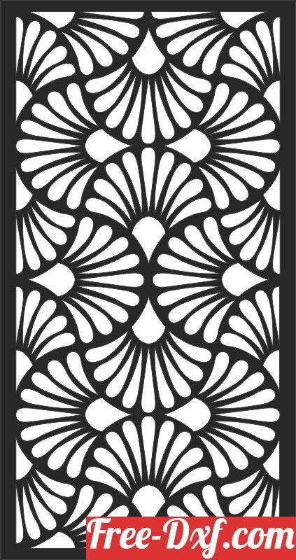 decorative panel wall separator door pattern oKUTR High quality free Dxf files, Svg, Cdr and Ai Ready to cut for laser Cnc plasma and Download Instantly Doors, Windows, Panel Free Dxf Files Cnc, Wall Separator, Door Pattern, Jaali Design, Laser Cut Decor, Free Dxf Files, Hummingbird Flowers, Geometric Pattern Art, Flower Panels