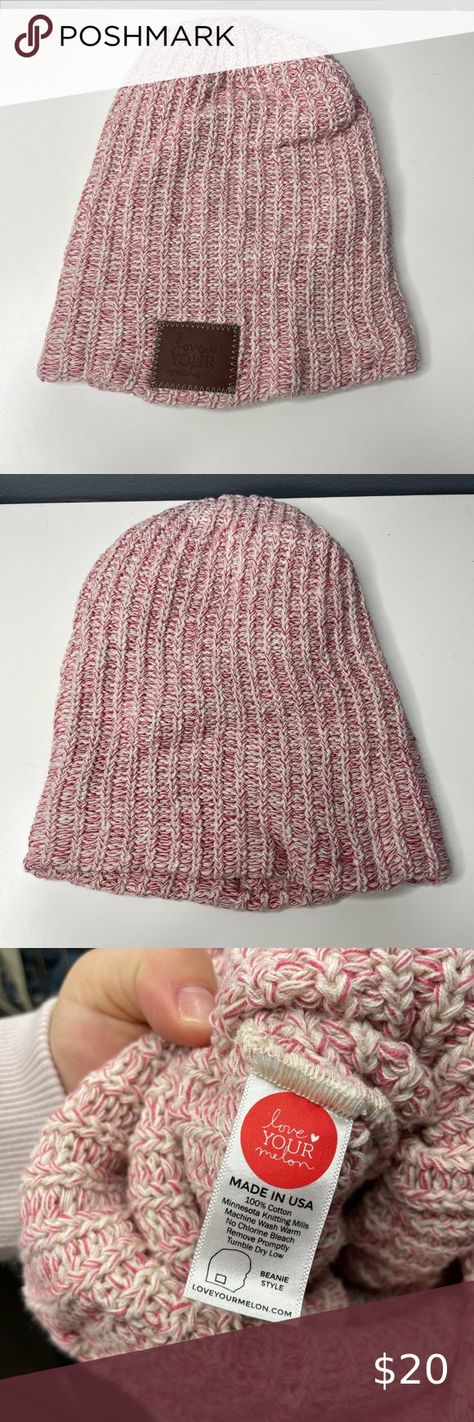 LOVE YOUR MELON red speckled beanie