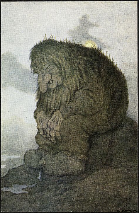 Theodore Kittelsen, John Bauer, Neil Gaiman, Norse Mythology, Folk Tales, Nature Paintings, Dremel, Art Graphique, Mythical Creatures