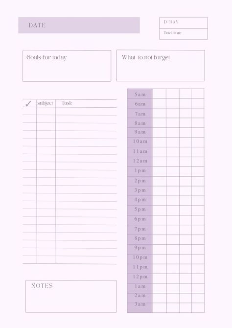 Digital Study Plan with 15 mins increments to plan all your day of studies inspired by korean study planners Korean Planner Aesthetic, 15 Days Study Plan For Exam, How To Plan Your Day As A Student, Korean Daily Planner, Exam Planner Template, Korean Study Plan, Exam Study Planner Printable Free, Korean Study Planner Printable, Planer For Study