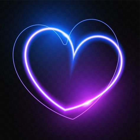 Heart Wallpaper Hd, Purple Banner, Neon Light Wallpaper, Neon Quotes, Heart Banner, Neon Backgrounds, Cute Black Wallpaper, Heart Template, Love Animation Wallpaper