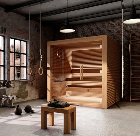 Our Saunas - Home Gym - Los Angeles - by Nordic Sauna | Houzz UK Home Gym And Sauna, Sauna Architecture, Nordic Sauna, Sauna Bathroom Design, Small Space Nursery, Gym Room At Home, Sauna Design, Gym Room, Small Space Organization