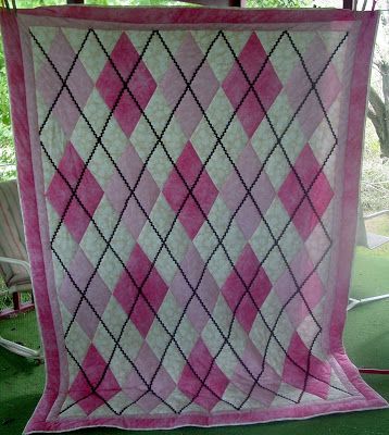 argyle quilt pattern Argyle Quilt, Quilt Cabinet, Quilt Styles, Diamond Quilts, Simple Quilts, Traditional Quilt Patterns, Crocheted Stuff, Crazy Diamond, Halloween Quilt