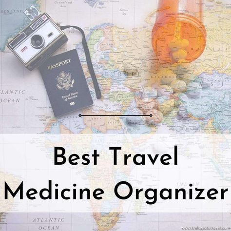 Travel-friendly medicine organizer to help you stay healthy during the pandemic Monthly Pill Organizer, Travel Pill Organizer, Planner Bag, Travel Medicine, Medicine Kit, Pill Box Organizer, Medicine Organizer, Medication Organization, Medication Storage