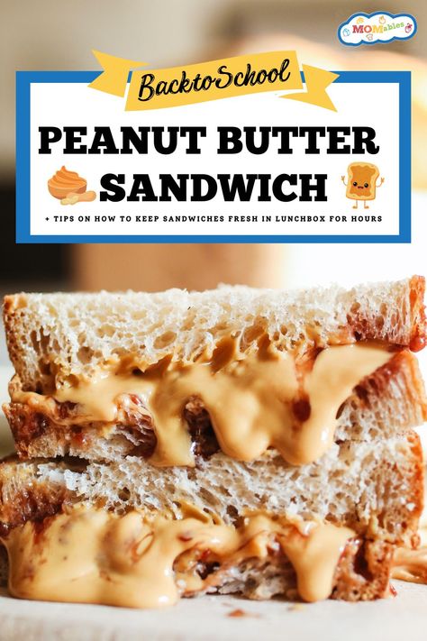 back to school peanut butter sandwich Peanut Butter Alternatives, Homemade Bars, Dry Snacks, Bacon Sandwich, Veggie Chips, Chunky Peanut Butter, Peanut Butter Sandwich, Cheese Cubes, Healthy Sandwiches