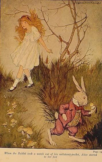 Milo Winter, Alice in Wonderland, 1916. Milo Winter (Princeton, Illinois - August 7, 1888 – August 15, 1956) [1] was a well known book illustrator, who produced works for editions of Aesop's Fables, Arabian Nights, Alice in Wonderland, Gulliver's Travels, Tanglewood Tales (1913) and others. He trained at Chicago’s School of the Art Institute.