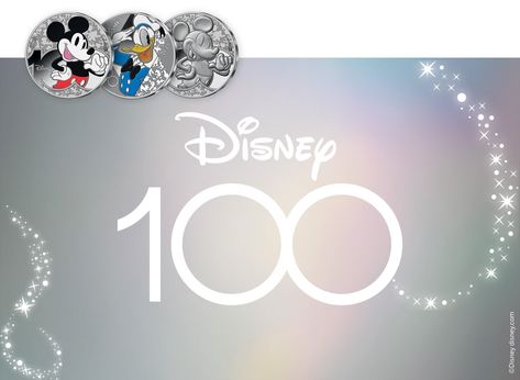 Anniversary Years, Disney 100th Anniversary, Disney 100, 100th Birthday, 100th Anniversary, Disney Studios, Gold Coins, Silver Coins, Year Anniversary