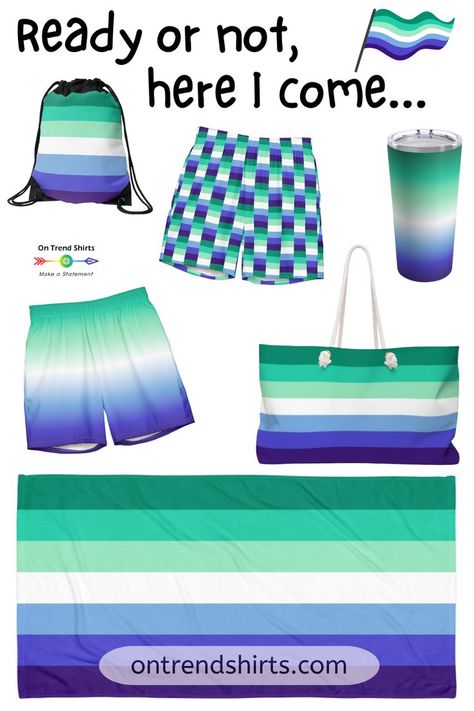 MLM Pride Flag Beachwear & Accessories Collection Gay Flag Aesthetic, Gay Male Flag, Outfits For Pride, Vincian Flag, Gay Mlm Flag, Mlm Pride Flag, Pride Flag Aesthetic, Mlm Flag, Lgbtq Outfit