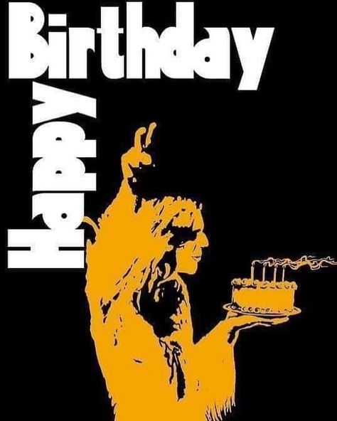 4,027 Likes, 44 Comments - Black Sabbath (@blacksabbath) on Instagram: “Happy Birthday #Ozzy!!” Metal Birthday, Rock And Roll Birthday, Happy Birthday Man, Happy Birthday Art, Watercolor Birthday Cards, Arte Punk, Happy Birthday Wishes Cards, Birthday Wishes Funny, Happy Birthday Funny