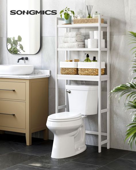 toilet rack Toilet Rack, Over Toilet Storage, Over The Toilet Storage, Toilet Shelves, Over The Toilet, Bamboo Bathroom, Over Toilet, Bathroom Storage Racks, Bathroom Storage Shelves