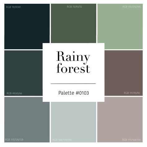 Whole House Color Palette Dark Green, Woodland Forest Color Palette, Grayish Green Color Palette, Grey And Forest Green Bedroom, Slate Green Color Palette, Forest Color Palette Sherwin Williams, Black Forest Green Color Palette, Green Color Palette Office, Dark Forest Colour Palette