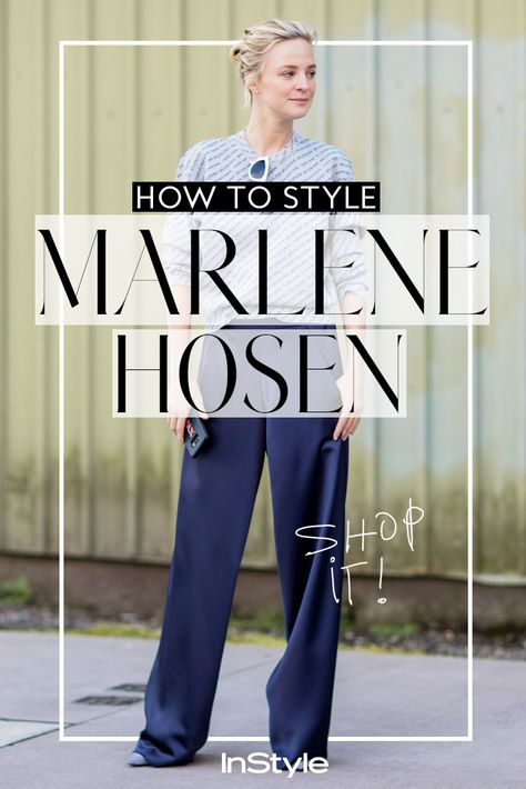 Wie du deine Marlene Hose im Sommer 2018 stylst! Wir zeigen dir coole Outfits und Teile zum Nachshoppen. #marlenehose #styling #trends #fashiontrends #mode #fashion Marlene Jeans, Marlene Hose, Style Moodboard, Marlene Dietrich, Inspiration Mode, Business Outfits, Palazzo Pants, Mode Fashion, Italian Style