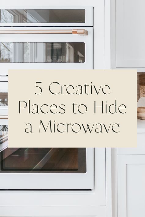 Microwave Behind Cabinet Door, Above Stove Storage Ideas, Microwave Next To Refrigerator, Microwave Display Ideas, Where To Store Microwave, Small Built In Microwave, Microwave On A Shelf Ideas, Microwave Station Ideas, Open Shelf Microwave