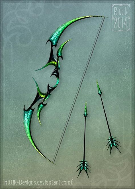 Fantasy Aesthetic Dagger, Vampire Book, Fantasy Swords, Fantasy Items, Magic Crystal, Fantasy Props, Flow Arts, Bow And Arrow, Bow Arrows