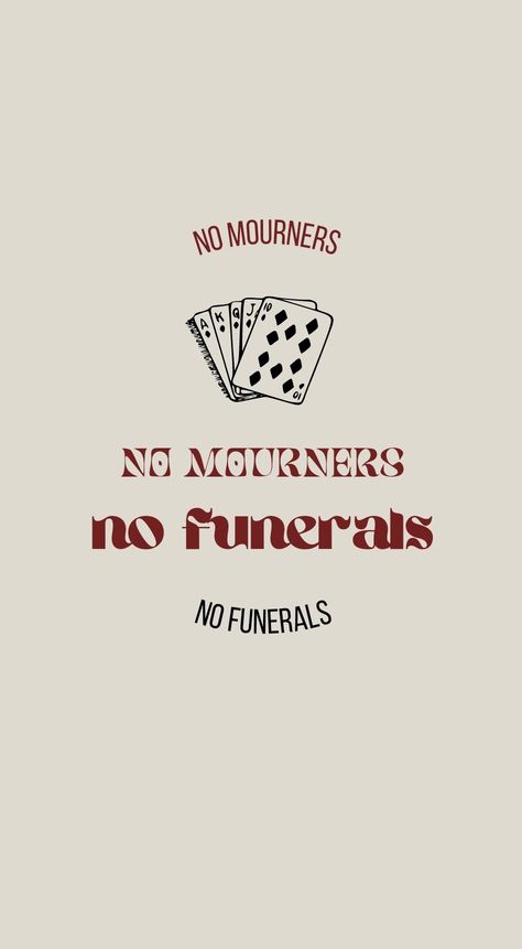 No Funerals No Mourners, Elegant Pfp Anime, Six Of Crows No Mourners No Funerals, Per Haskell Six Of Crows, Book Fandom Wallpaper, Six Of Crows Widget, Six Of Crows Drawing Easy, 6 Of Crows Wallpaper, Six Of Crows Symbol