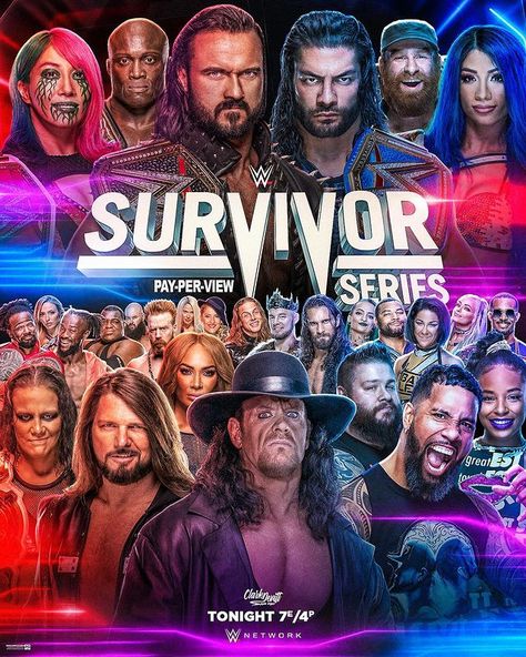 Clark Devitt en Instagram: “Final edit to Survivor Series 2020 pay-per-view. Don’t miss tonight! What are your bets, friends? Follow me for more edits Tags #wwe #aew…” Wwe Survivor Series, Nxt Takeover, Young Bucks, Eddie Guerrero, Magic Spell Book, Survivor Series, Stone Cold Steve, Wwe Nxt, Funny Dog Pictures