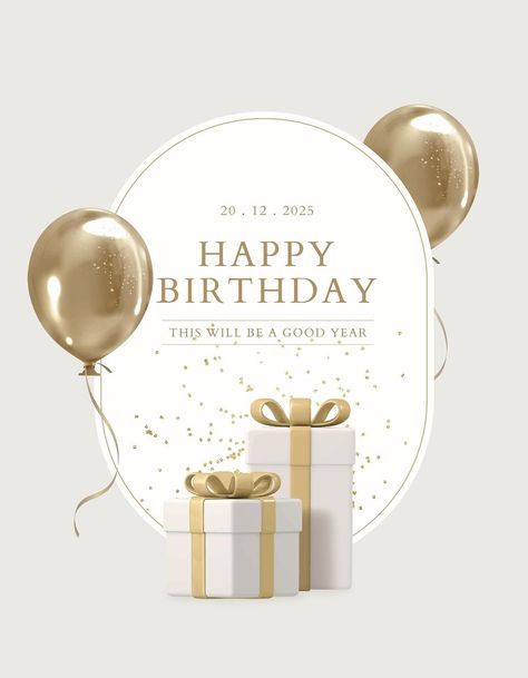 Birthday Poster Template, Birthday Animation Video, Aesthetic Vector, Happy New Year Signs, Marble Balloons, Balloon Template, Birthday Instagram, Balloon Background, Happy Birthday Wallpaper