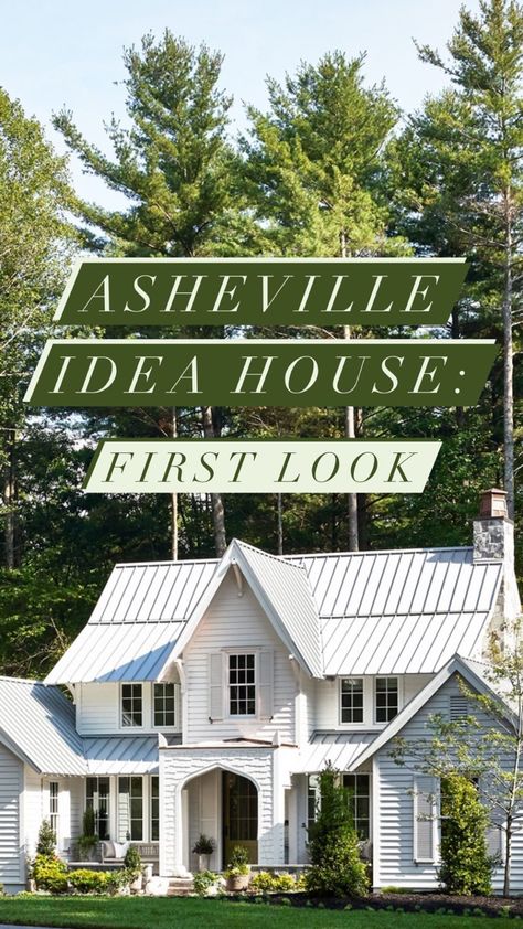 Southern Living on Instagram: “It’s almost time to share our 2020 Idea House in Asheville, North Carolina. Coming soon in our October issue (on newsstands Sept 18), as…” Ramble Farmhouse, Future Farmhouse, Carolina House, Unique Floor Plans, Free House Plans, Southern Living Homes, Metal House, Farm Houses, North Carolina Homes