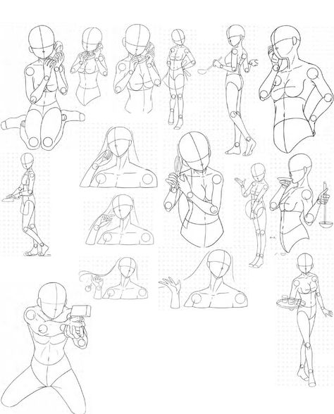 Touching hair poses Poses Manga, Have Inspiration, Drawing Templates, 인물 드로잉, Poses References, Guided Drawing, Body Drawing, Drawing Practice, Drawing Skills