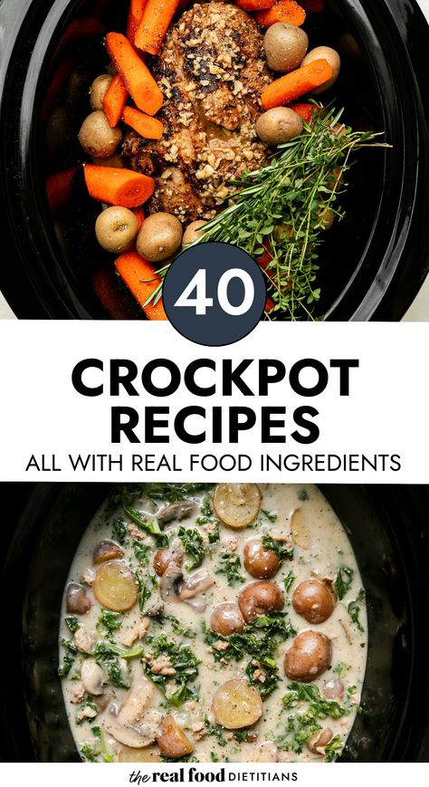 If there is one kitchen appliance that needs to live in every kitchen, it has to be the crock pot. We love to pull out our crock pots, armed with our arsenal of healthy crock pot recipes to add comfort, nutrition, and simplicity to our days. Not only are easy crockpot recipes lifesaver for delicious meals, but the aromas and slow-cooked flavor they conjure bring everyone to the table. Healthy Crop Pot Recipes Clean Eating, Healing Crockpot Recipes, Different Crockpot Recipes, Lunch Crock Pot Recipes, Healthy Comfort Crockpot Meals, One Pot Slow Cooker Meals Healthy, Easy Healthy Dinner Slow Cooker, Crockpot Meals That Can Cook All Day, Crockpot Multi Cooker Recipes