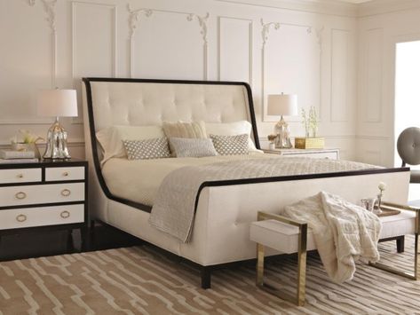 Bernhardt Jet Set Queen Bedroom Group Bernhardt Furniture Bedroom, New Classic Bedroom, Bernhardt Bedroom, Modern Classic Bedroom, King Upholstered Bed, Queen Upholstered Bed, Bedroom Trends, Luxury Furniture Design, Bernhardt Furniture