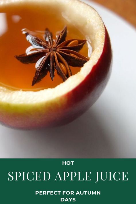 Spiced Apple Juice Recipe, Spiced Apple Juice, Vegan Autumn, Apple Juice Recipe, Ice Cream Recipes Machine, Bobbing For Apples, Easy Cold, Apple Craft, Cold Autumn