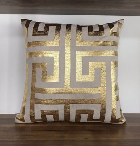 "Beige and Gold Pillow Cover" #Gold Pillow #BeigeandGoldPillow #PillowCover #GoldGreekKey #GoldDecor #GoldThrowPillows #GoldHomeDecor #GoldCushions #Beigeandgold #LuxuryPillow https://etsy.me/3P6NXgV #creamgold #housewarming #rectangle #gold #geometric Gold And Cream Throw Pillows, Silver And Gold Throw Pillows, White And Gold Room Decor Bedroom, Cream And Gold Decor, Navy And Gold Living Room Decor, Gold Accessories Living Room, Gray And Gold Living Room Decor, Brown And Gold Living Room Decor, Gold Theme Bedroom