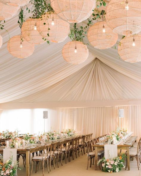 Ashley Pigott Events on Instagram: “Still dreaming of this weekend 💭 Dream Team 🤍 Photo @taramcmullenphoto Tent @premiertents Drape @eventuredesign Floral…” Wedding Tent Hanging Decorations, Indoor Tent Wedding Reception, Draped Tent Wedding, Tent Ceiling Decorations, Tent Draping Wedding, Wedding Tent Draping, Draped Tent, Diwali Dinner, Wedding Installation