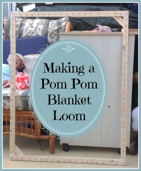 This is a guide about making a pom pom blanket loom. A pom pom blanket is much easier to make if you have a loom for it. Pom Pom Baby Blanket, Crochet Hacks, Loom Blanket, Bobble Blanket, Knitted Stitches, Knitting Projects Blanket, Loom Board, Pom Pom Baby, Trendy Sewing Projects