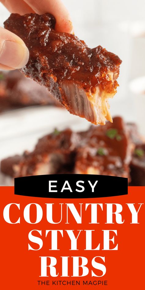 Country Style Ribs - The Kitchen Magpie Oven Cooked Country Style Pork Ribs, Cou Try Style Pork Ribs, Black Angus Country Style Ribs Recipe, Boneless Country Style Pork Ribs In Oven Crock Pot, Braised Country Style Ribs, Mississippi Country Style Ribs, Country Style Short Ribs, Country Style Ribs On The Grill, Country Style Ribs In The Oven